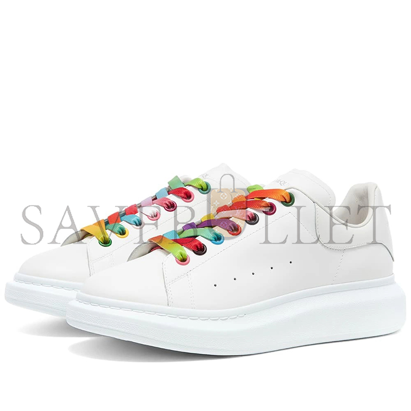 Ale*d*r m*q*en rainbow lace oversized sneaker 553680whx9p9035